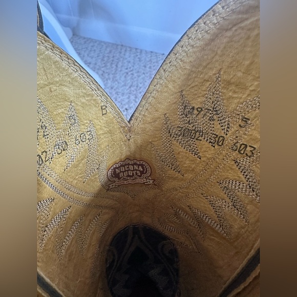 Vintage Nocona Gray Leather Cowgirl Boots size 5 B - Picture 5 of 8